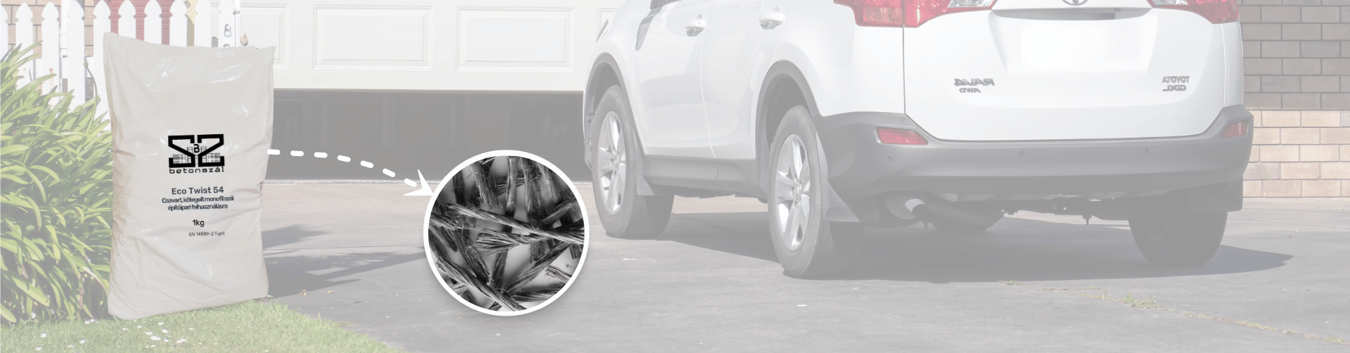 Garázs betonozáshoz. Betonozás betonszál garázsaljzathoz és tárolókhoz makroszál megerősitéssel