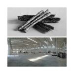 Eco Twist 54. 1 kg/csomag. Csavart, kötegelt monofil szál (54 mm) - ipari padló beton készítéséhez