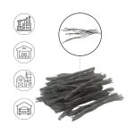 Eco Twist 54. 1 kg/csomag. Csavart, kötegelt monofil szál (54 mm) - ipari padló beton készítéséhez