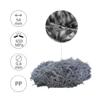 Eco Twist 54. 5 kg/zsák. Csavart, kötegelt monofil szál (54 mm) - ipari padló beton készítéséhez