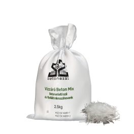   Vízzáró Betonszál Mix. 2.5 kg/zsák. Beton erősítő szál és fibrillált mikroszál keverék - 1m3 nedves környezetben alkalmazott betonhoz