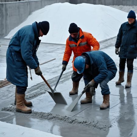 Kültéri fagyálló beton készítése