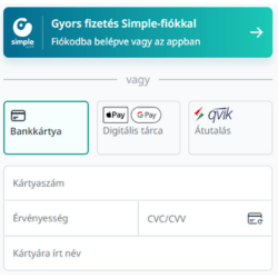 Online fizetési lehetőségek